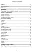 Table of Contents. StructureScan...2