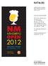 KATALOG. Velkommen til anden åbne håndbrygfestival 2012 for øl. Husk din stemmeseddel.
