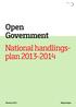 Open Government National handlingsplan 2013-2014