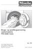Brugs- og opstillingsanvisning vaskemaskine PW 6080 Vario