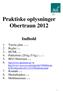 Praktiske oplysninger Obertraun 2012