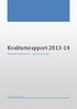 Kvalitetsrapport 2013-14. Holbæk kommune - Kommunedel