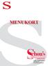 MENUKORT. Nygade 18, 4800 Nykøbing F. Tlf. 5482 0771 www.schous-nykobing.dk