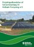 Projektgodkendelse af Solvarmeanlæg til Holbæk Forsyning A/S