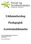 Uddannelsesbog. Pædagogisk. Assistentuddannelse