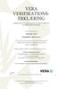 VERA VERIFIKATIONS- ERKLÆRING