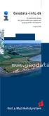Geodata-info.dk. et elektronisk katalog der giver overblik over digitale kort og geografiske informationer. August 2001. www.
