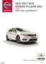 DEN HELT NYE NISSAN PULSAR VAN Euro5 Priser, udstyr og specifikationer