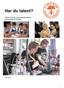 Har du talent? Tilbud til elever med særlige talenter eller særlige interesser
