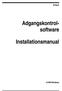 Aritech. Adgangskontrolsoftware. Installationsmanual. til MS-Windows
