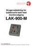 LAK-900-M. Brugervejledning for lydaktiveret kald med monitorudgang
