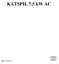 KATSPIL 7.5 kw AC KRØLL CRANES A/S. INF. REF. 4550-1dk SIDE 1/7