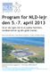 Program for NLD-lejr den 5.-7. april 2013
