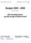 Høje-Taastrup Kommune Budgetdokument 2005-2008 4-11. Budget 2005-2008. Indeholder Bevilling nr. 554 Førtidspension og 555 øvrige sociale formål