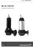 GRUNDFOS INSTRUKTIONER. SE, SL, 9-30 kw. Monterings- og driftsinstruktion