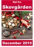 Nyt fra Skovgården December 2015