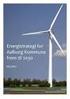 Forudsætninger for analyser af regeringens energistrategi: En visionær dansk energipolitik 2025 til Systemplan