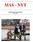 MAS - NYT. Medlemsblad for Mariager Sejlklub Marts 2013