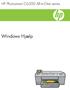 HP Photosmart C6300 All-in-One series. Windows Hjælp