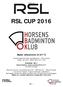Horsens BK RSL CUP 2016. Byder velkommen til U17 E