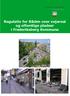 Regulativ for Råden over vejareal og offentlige pladser i Frederiksberg Kommune