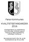 Fanø Kommunes KVALITETSSTANDARDER 2016