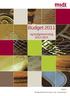 Budget 2011. og budgetoverslag 2012-2014 BIND 1. Budgetbemærkninger inkl. hovedlinjer