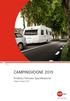 CAMPINGVOGNE 2015 Prisliste/Tekniske Speciﬁkationer Udgave August 2014