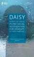 DAISY PSYKO-SOCIAL FOR DEMENTE OG DERES PÅRØRENDE INTERVENTION EFFEKT AF TIDLIG. The Danish Alzheimer Intervention Study Delrapport 6
