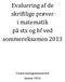 Evaluering af de skriftlige prøver i matematik på stx og hf ved sommereksamen 2013