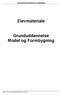 Elevmateriale. Grunduddannelse Model og Formbygning