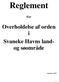 Reglement. For. Overholdelse af orden i Svaneke Havns landog søområde