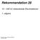 Rekommandation 28. 10 400 kv olieisolerede Shuntreaktorer. 1. udgave