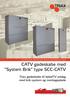 CATV gadeskabe med System Brik type SCC-CATV