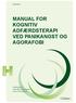 MANUAL FOR KOGNITIV ADFÆRDSTERAPI VED PANIKANGST OG AGORAFOBI