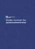 Etiske normer for. ejendomsadministration