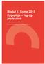 Modul 1- Syme 2015 Sygepleje fag og profession