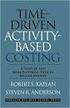 Time-Driven Activity Based Costing