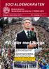 SOCIALDEMOKRATEN. Medlemsblad for Socialdemokraterne i ROSKILDE. August/september årgang nr. 7
