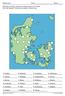 På kortet er 23 byer i Danmark markeret med en tom firkant. Skriv det bogstav i firkanten som passer til byens navn.