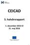 CEICAD. 5. halvårsrapport
