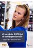 Vi har skabt 2000 job til førtidspensionister. - vi er klar til at skabe endnu flere!
