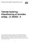 Teknisk Isolering - Klassificering af termiske anlæg jf. DS452-3