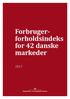 Forbrugerforholdsindeks. for 42 danske markeder