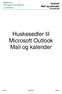 Huskesedler til Microsoft Outlook Mail og kalender