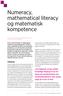 mathematical literacy og matematiske