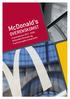 McDonald s OVERENSKOMST. Overenskomst McDonald s Danmark og franchise-ejede restauranter