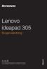 Lenovo ideapad 305 Brugervejledning