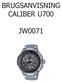 BRUGSANVISNING CALIBER U700 JW0071