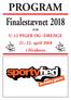 PROGRAM. Finalestævnet U-12 PIGER OG -DRENGE april 2018 i Hvidovre FOR
